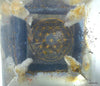 HHG orgone pyramid, flower of life and citrine - Lightstones Orgone , orgonite, EMF protection, orgone pendants, orgone devices, energy jewelry