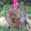 Pink Flower of Life Mandala Orgone Pendant