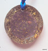 Golden Spiral Orgone Pendant, lapis lazuli and emerald