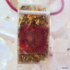 Chakra Harmonizer, Rectangular, red flower of life - Lightstones Orgone , orgonite, EMF protection, orgone pendants, orgone devices, energy jewelry
