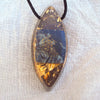 Blue Flower of life mandala and shungite orgone pendant, vesica pisces - Lightstones Orgone , orgonite, EMF protection, orgone pendants, orgone devices, energy jewelry