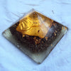 HHG Orgone Pyramid, shungite, white quartz and citrine. - Lightstones Orgone , orgonite, EMF protection, orgone pendants, orgone devices, energy jewelry