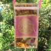 Golden Harmonizer, rectangle, emerald-rose quartz