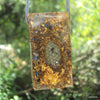 Golden Harmonizer, rectangle, lapis lazuli and black tourmaline - Lightstones Orgone , orgonite, EMF protection, orgone pendants, orgone devices, energy jewelry