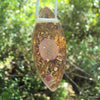 Chakra Harmonizer , pink flower of life, Vesica Pisces - Lightstones Orgone , orgonite, EMF protection, orgone pendants, orgone devices, energy jewelry