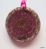 David Star Mandala Orgone Pendant with shungite, pink - Lightstones Orgone , orgonite, EMF protection, orgone pendants, orgone devices, energy jewelry
