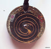 Purple Flower of Life Mandala Pendant with shungite - Lightstones Orgone , orgonite, EMF protection, orgone pendants, orgone devices, energy jewelry