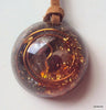 Lightdrop Orgone Pendant, garnet and herkimmer diamond - Lightstones Orgone , orgonite, EMF protection, orgone pendants, orgone devices, energy jewelry
