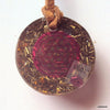 Lightdrop Orgone Pendant, garnet and herkimmer diamond - Lightstones Orgone , orgonite, EMF protection, orgone pendants, orgone devices, energy jewelry