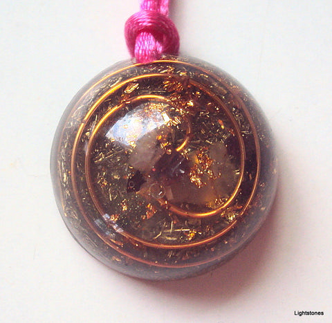 Lightdrop Orgone Pendant, herkimmer diamond