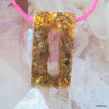 Golden Harmonizer, rectangle, DT quartz,emerald