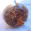 Golden Spiral Orgone Pendant, lapis lazuli, rose quartz, citrine, aquamarine - Lightstones Orgone , orgonite, EMF protection, orgone pendants, orgone devices, energy jewelry