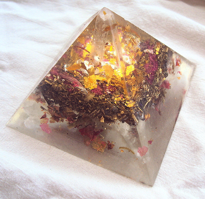 HHG Orgone Pyramid - Lightstones Orgone , orgonite, EMF protection, orgone pendants, orgone devices, energy jewelry