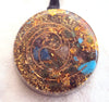 Golden Spiral Orgone Pendant - Lightstones Orgone , orgonite, EMF protection, orgone pendants, orgone devices, energy jewelry