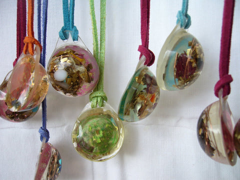 10 Lightdrop Orgone Pendants