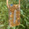Golden Harmonizer, rectangle, emerald-lapis lazuli - Lightstones Orgone , orgonite, EMF protection, orgone pendants, orgone devices, energy jewelry