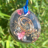 Orgone pendant, saphire, pearls and shungite. - Lightstones Orgone , orgonite, EMF protection, orgone pendants, orgone devices, energy jewelry