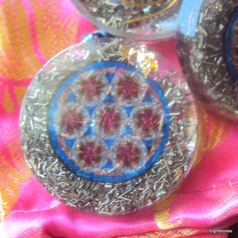 Flower of Life Mandala Orgone Pendant