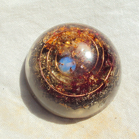 Pocket Orgone Device TB, opal and pearl
