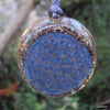 Cyan blue Flower of Life Mandala Orgone Pendant - Lightstones Orgone , orgonite, EMF protection, orgone pendants, orgone devices, energy jewelry