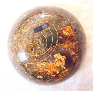 TB Orgone Dome, Space Enhancer, ametyst and lapis