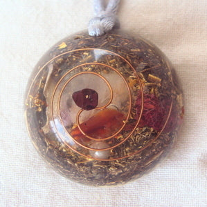 Personal Protection Orgone Pendant, for love and fertility
