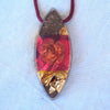 Flower of life mandala and shungite orgone pendant, vesica pisces